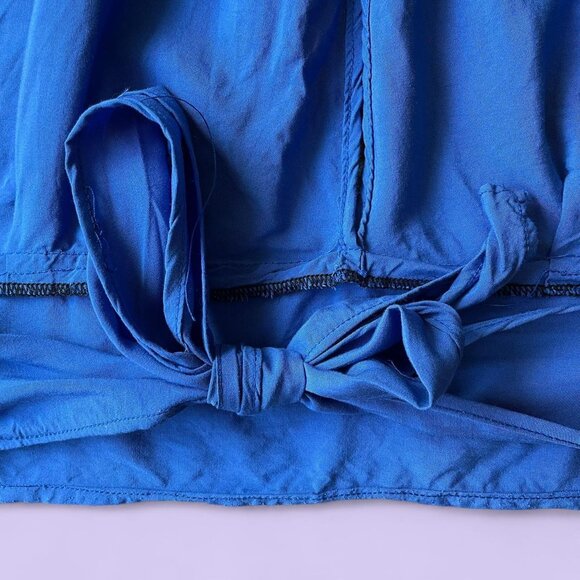 Vintage-Inspired Cobalt Blue Halter Top (S/M) - Picture 6 of 7